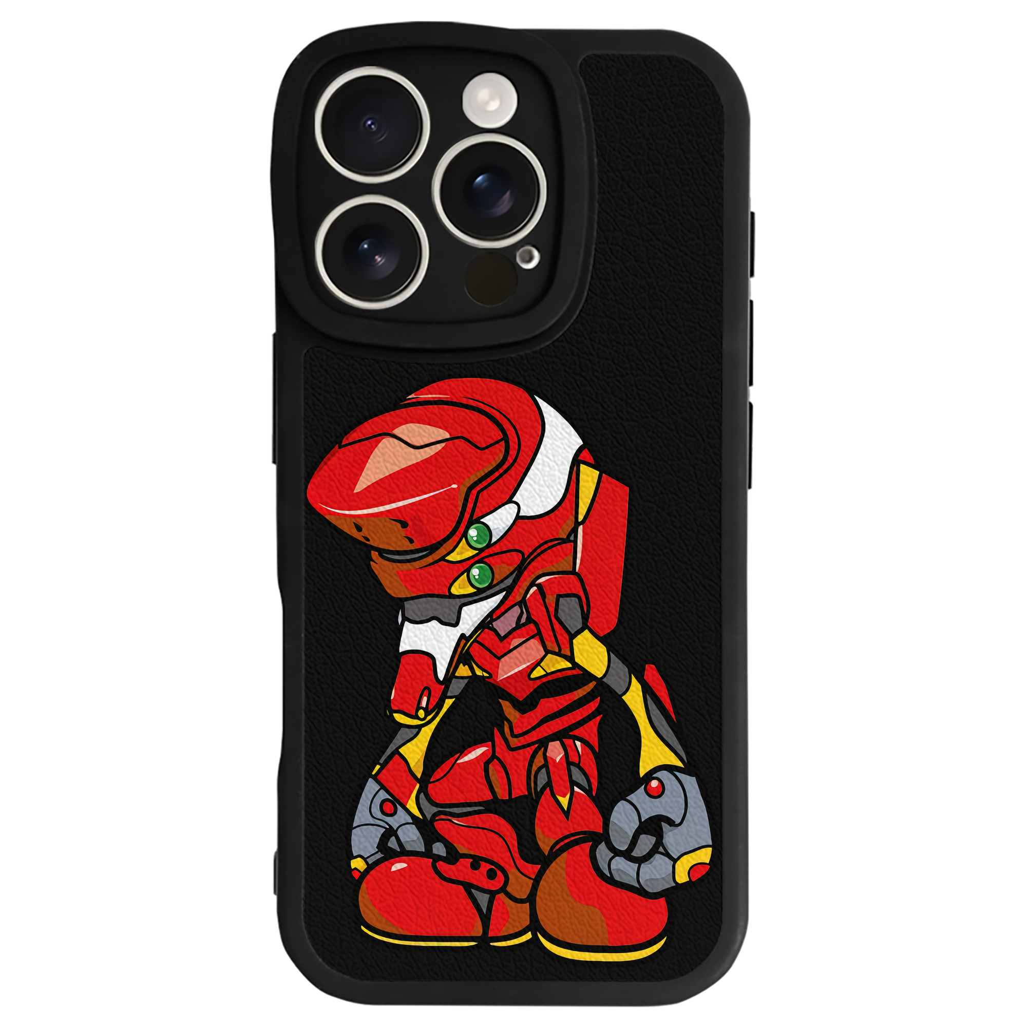 （画像用） EVA 新世紀エヴァンゲリオン 【iPhone 16シリーズ対応】シリコンスマホケース（レザー調） 材質：シリコン